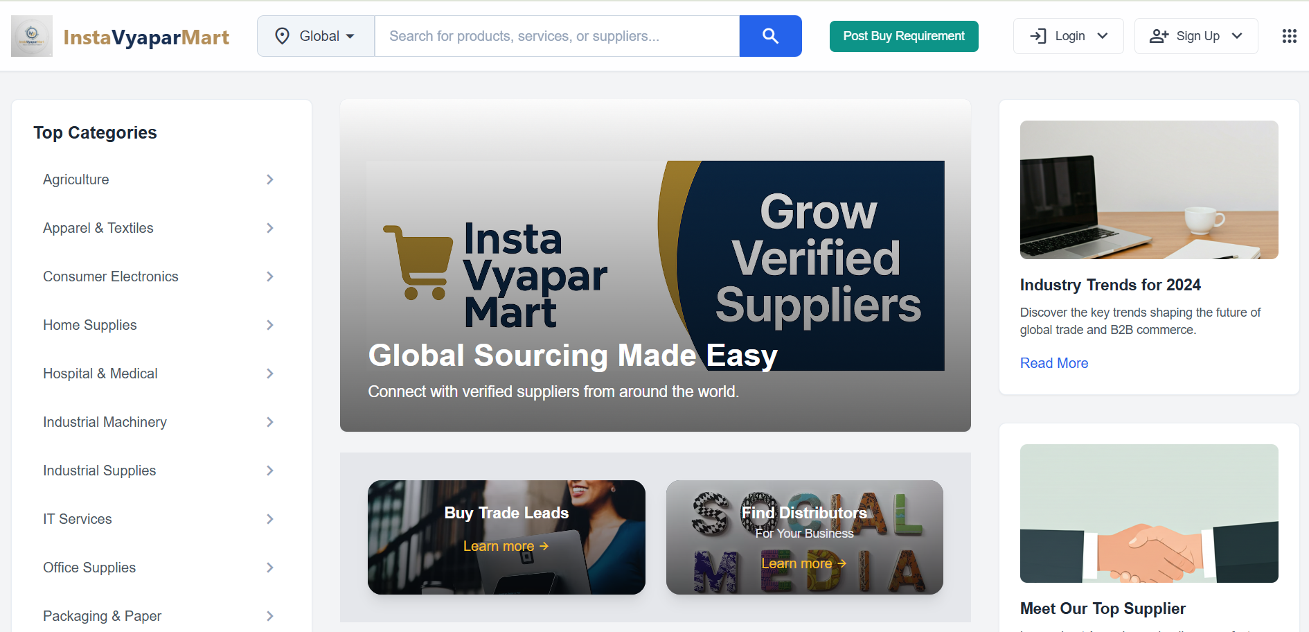 InstaVyaparMart B2B Marketplace